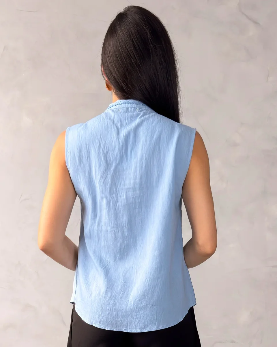 Blusa Sem Manga com Detalhe em Corda Trançada - Image 8