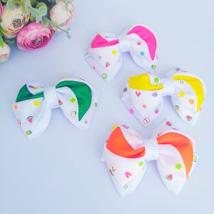 LAÇO DE FITA PARA CABELO FRUTINHAS