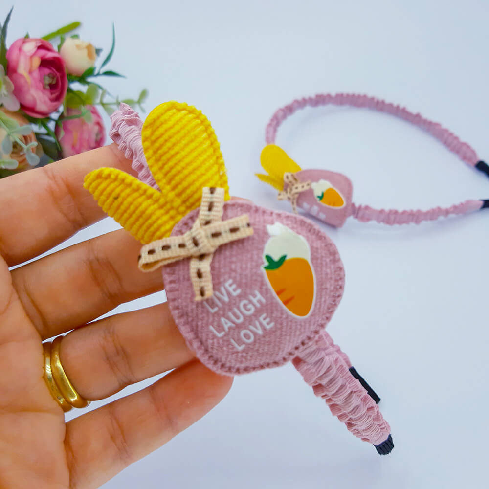 Tiara Infantil Coelhinho Rosa - Image 4