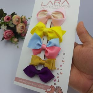 Laços de Cabelo para Bebe Laços para Cabelo Lindo C/05 Unid