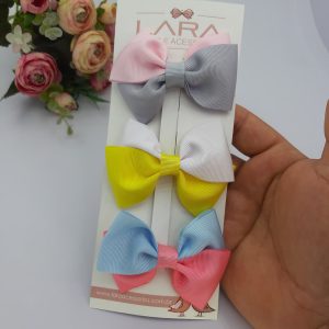 Laços de Bebe Laços de Cabelo Lindo C/03 Unid