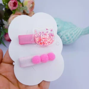 Presilha Cabelo Hair Clips Infantil Gatinho – Par