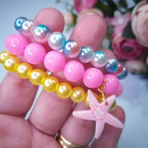 Pulseira Pérolas Aplique Estrela