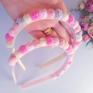 Tiara Infantil Pompom