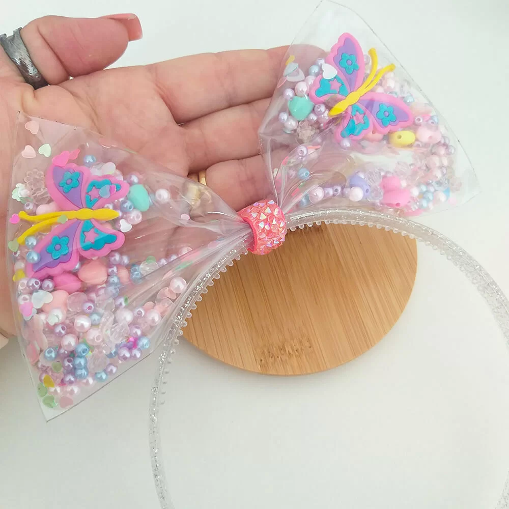 Tiara para Piscina Laço Transparente
