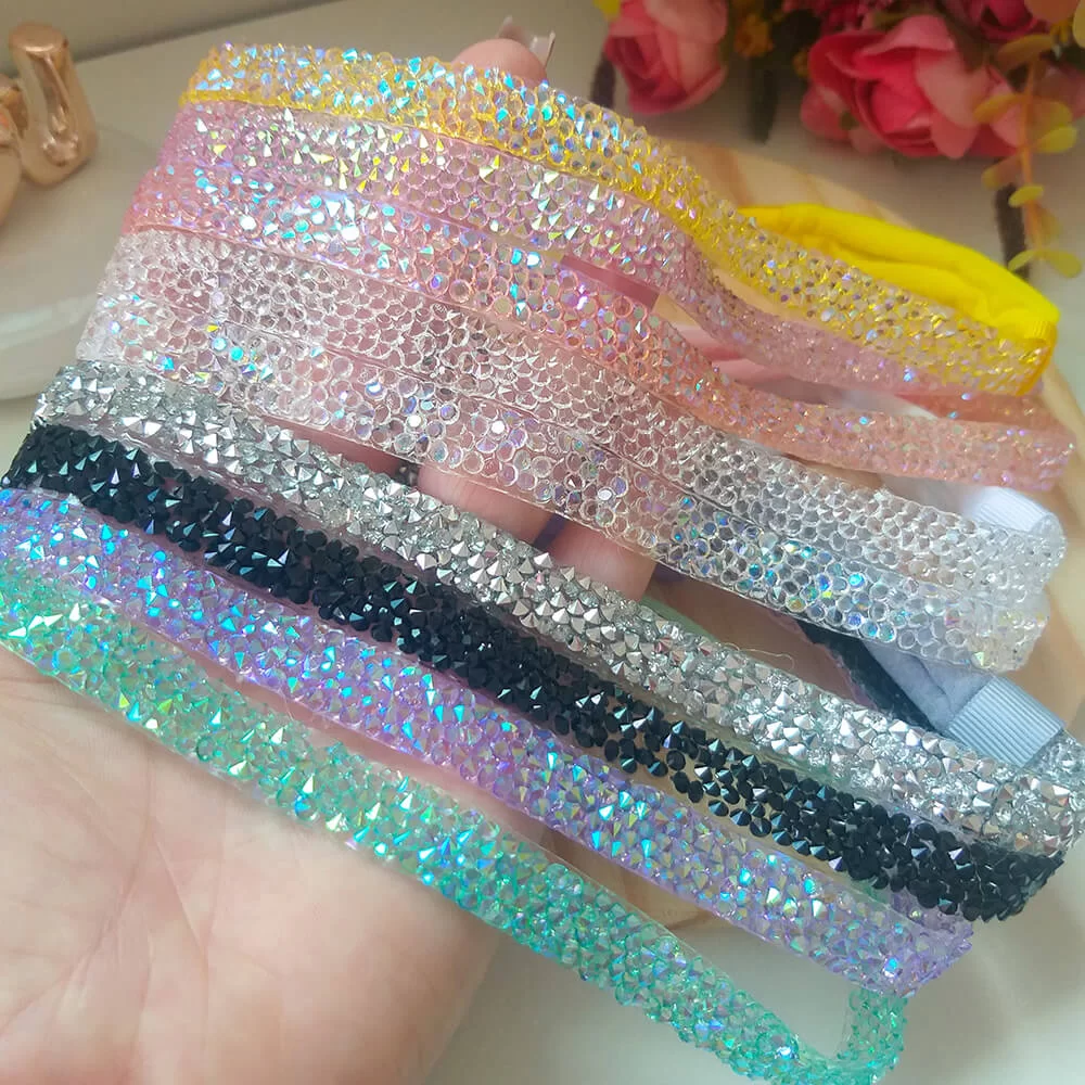 Faixinha Bebê Strass Cravejado Colorido