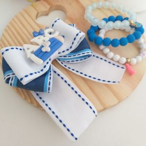 Kit Pulseira e Laço Lápis ABC