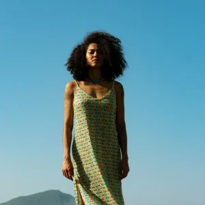 Vestido Midi Tule | Print Cardume Luminar