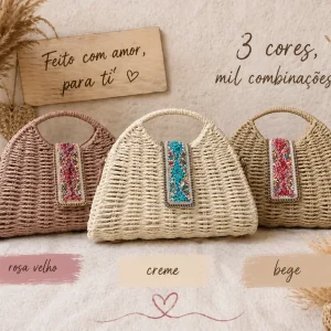 Mala Boho Chic em Palha