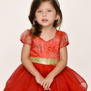 Vestido Princesa Luxo Vermelho