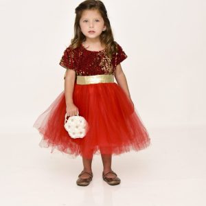Vestido Infantil Vermelho