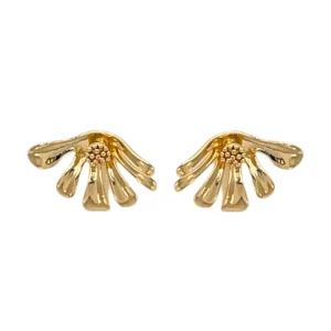 Brinco EAR Jacket Petalas Folh. A Ouro