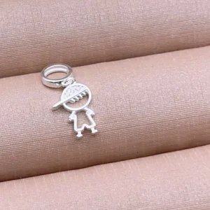 Pingente Menino com Boné prata 925