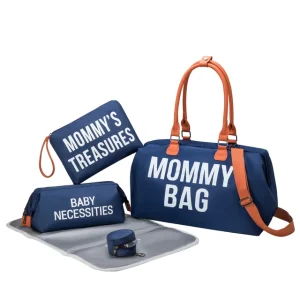 Mala de Maternidade: Conjunto Elegante Mommy Bag 5 Peças