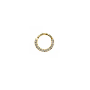 Piercing Cravejado Central - Dourado