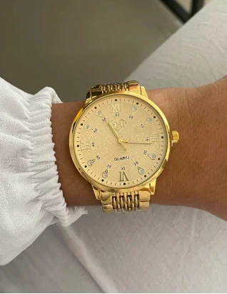 Relógio Luxo G dourado