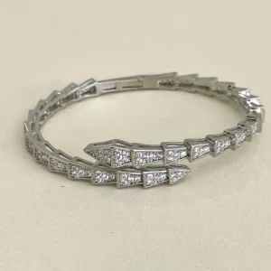 Bracelete cobra banhado no prata ou banhado a ouro