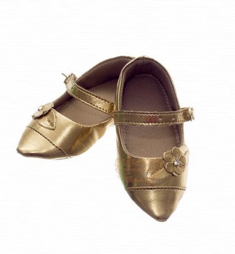 Sapatinho de Bebê Dourado Gigi Luxo - Image 2