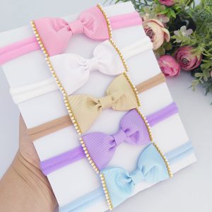 FAIXA PARA BEBÊ LACINHO COM STRASS