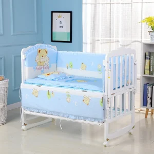 Conjunto de Cama Infantil 5 Peças – Proteção e Conforto para o Seu Bebé