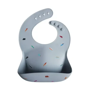 Babete Impermeável de Silicone para Bebé com Estilo Ins