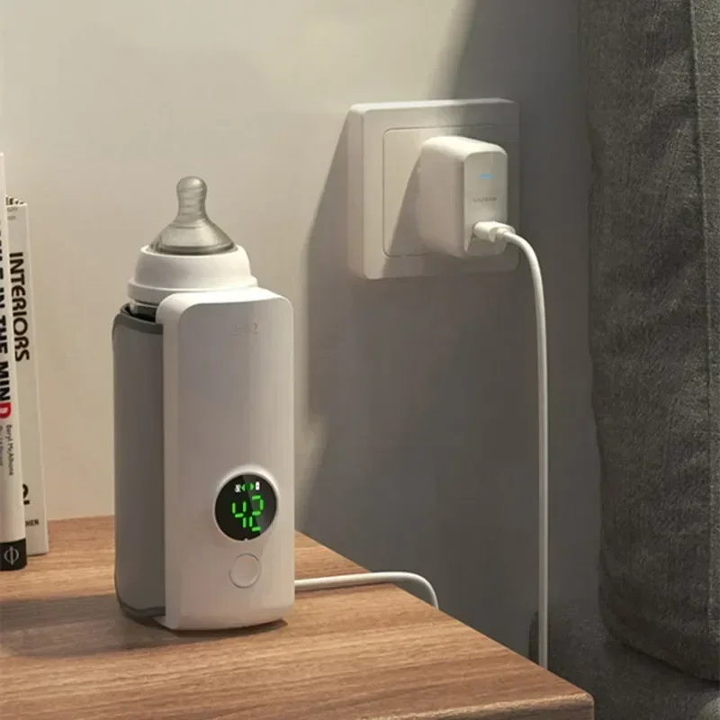 Aquecedor de Biberões Recargável com 6 Níveis de Ajuste e Display de Temperatura - Image 3