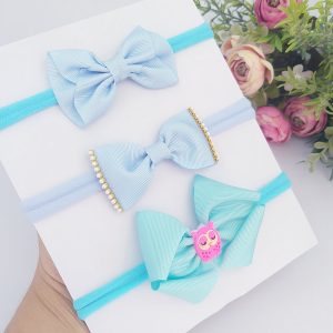 CONJUNTO DE 03 FAIXINHAS BEBÊ AZUL