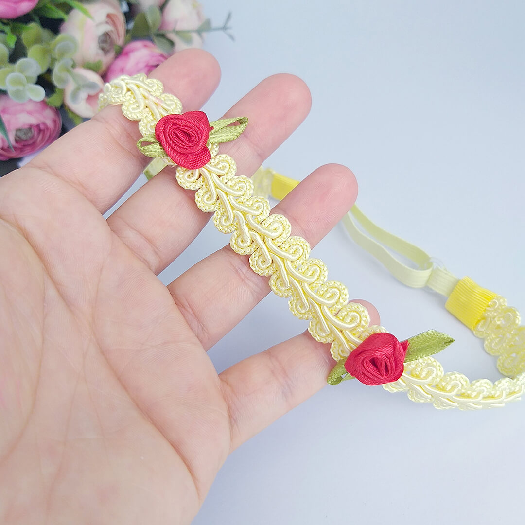 FAIXA PARA CABELO DE BEBÊ RENDA