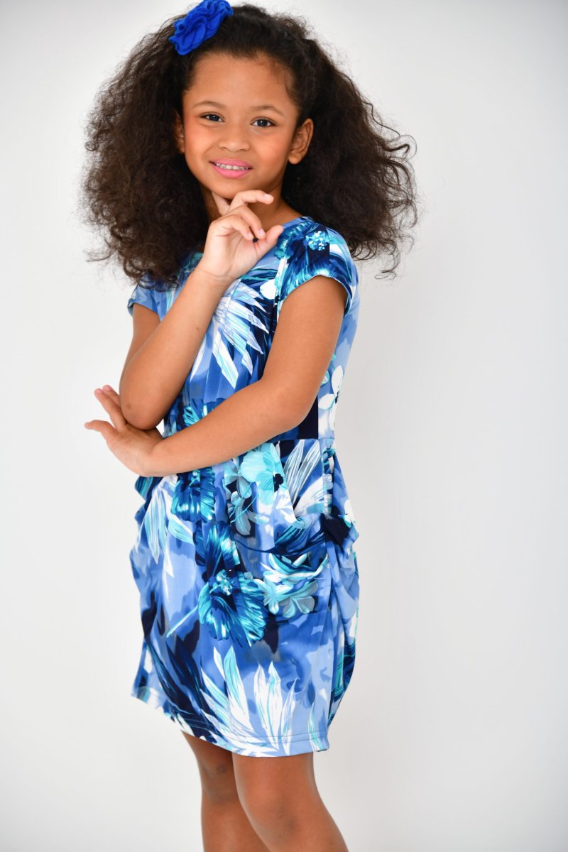 Vestido Florado Azul | Tal Filha
